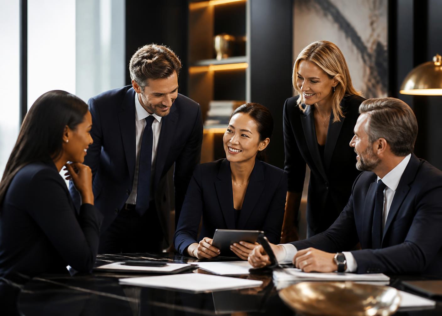 Aurum Wealth Capital advisors in a client meeting